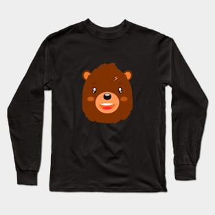 Bear face design Long Sleeve T-Shirt